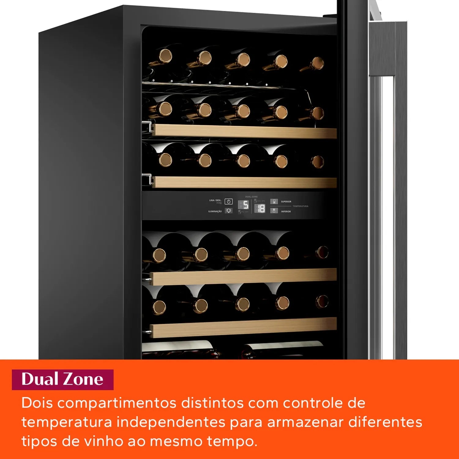 Adega Brastemp Dual Zone 33 Garrafas - BZB33BE - Imagem 5