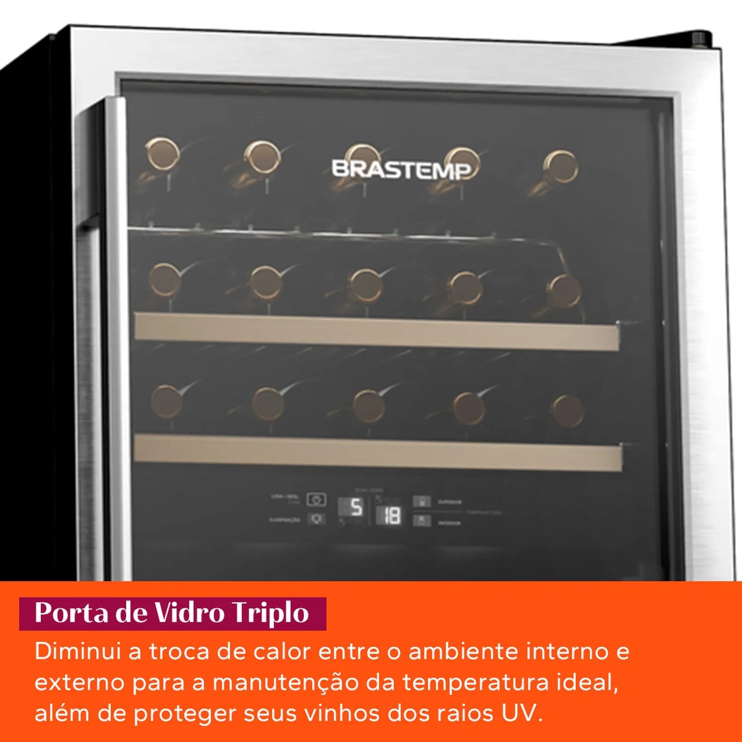 Adega Brastemp Dual Zone 33 Garrafas - BZB33BE - Imagem 6
